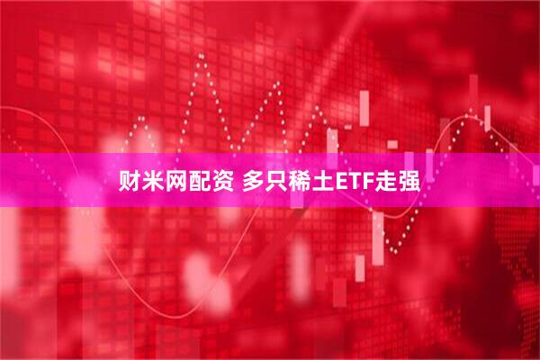 财米网配资 多只稀土ETF走强