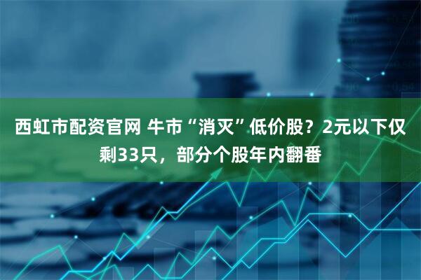 西虹市配资官网 牛市“消灭”低价股？2元以下仅剩33只，部分个股年内翻番